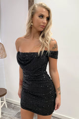 Nara Dress - Black Sequin