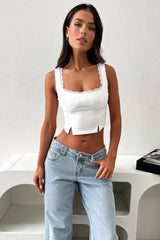 Varia Crop - White