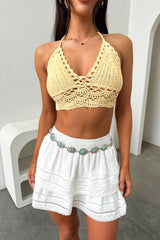 Valetta Crop - Yellow