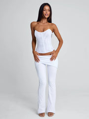 LEXARI CORSET TOP WHITE