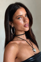 Bold Heart Necklace - Silver