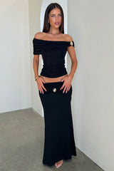 Malika Maxi Skirt - Black