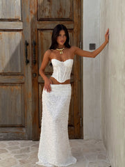 CATHERINE SKIRT IVORY