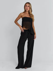 CLOVELLY TOP BLACK