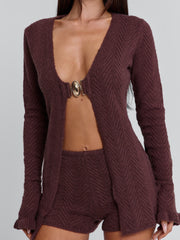 VELMA TOP CHOCOLATE