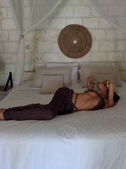 RAI MAXI SKIRT CHOCOLATE