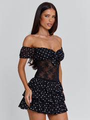 VELZA MINI DRESS BLACK