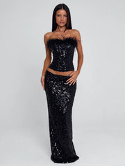 NUI MAXI SKIRT BLACK