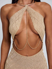 BEL MINI DRESS GOLD