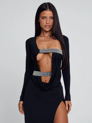 SOLVIA MAXI DRESS BLACK