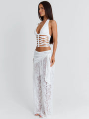 NAE CORSET TOP WHITE