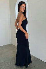 Taryn Strapless Maxi Dress - Black