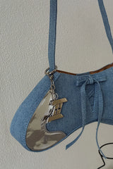 Raven Shoulder Bag - Blue Denim