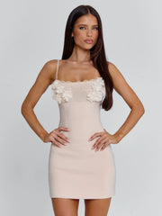 SEANA MINI DRESS NUDE