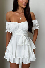 Ciera Playsuit - White