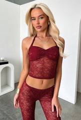 Melina Top - Burgundy