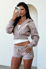 Kaztek Cropped Jacket - Mocha