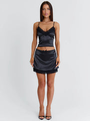 ROSEAMY MINI SKIRT BLACK