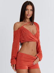 BRIELA CROP TOP RUST