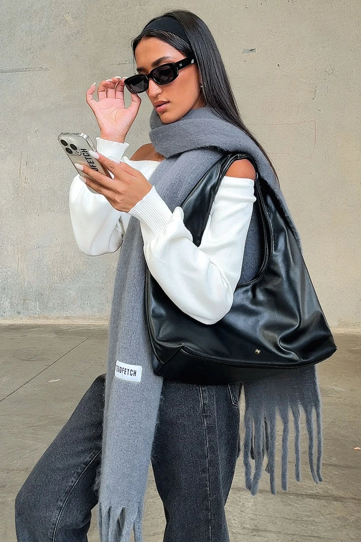 Cinzia Scarf - Grey