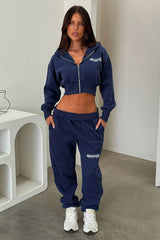 Series 10 Cropped Jacket - Navy