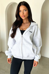 Dale Zip Up Hoodie - Grey