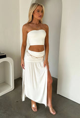 Rosalia Strapless Top - White