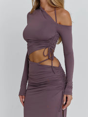 SERAYA MAXI DRESS MAUVE