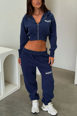 Series 10 Cropped Jacket - Navy